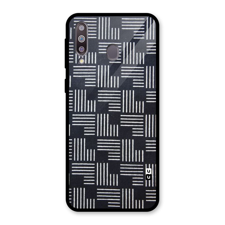 Zig Zag Hierarchy Glass Back Case for Galaxy M30