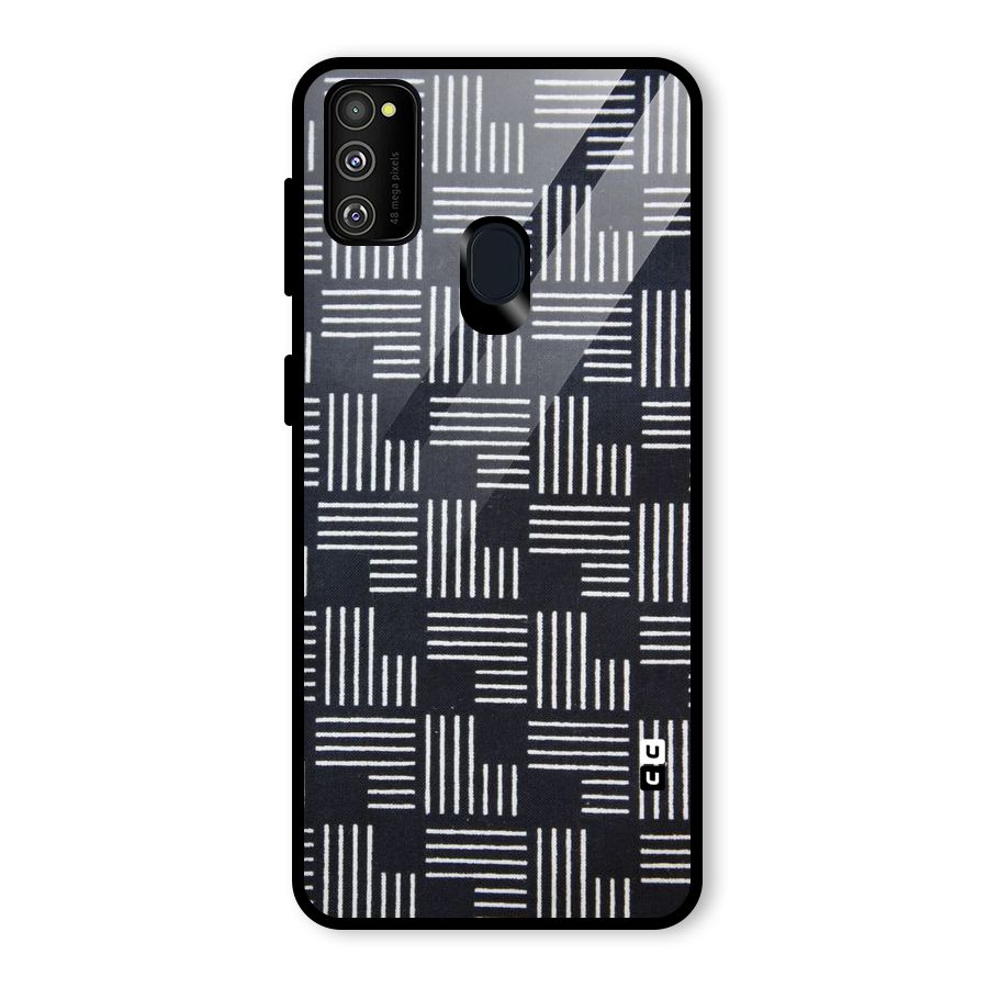 Zig Zag Hierarchy Glass Back Case for Galaxy M30s