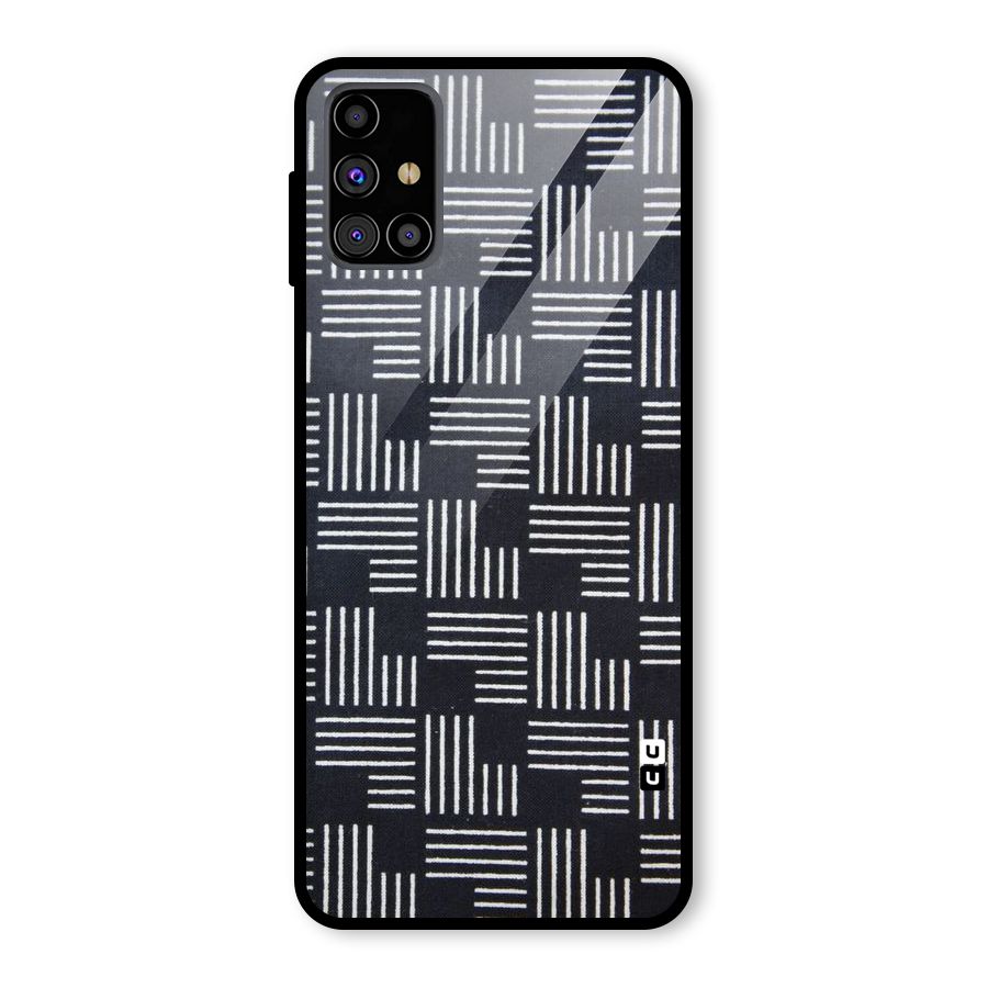 Zig Zag Hierarchy Glass Back Case for Galaxy M31s