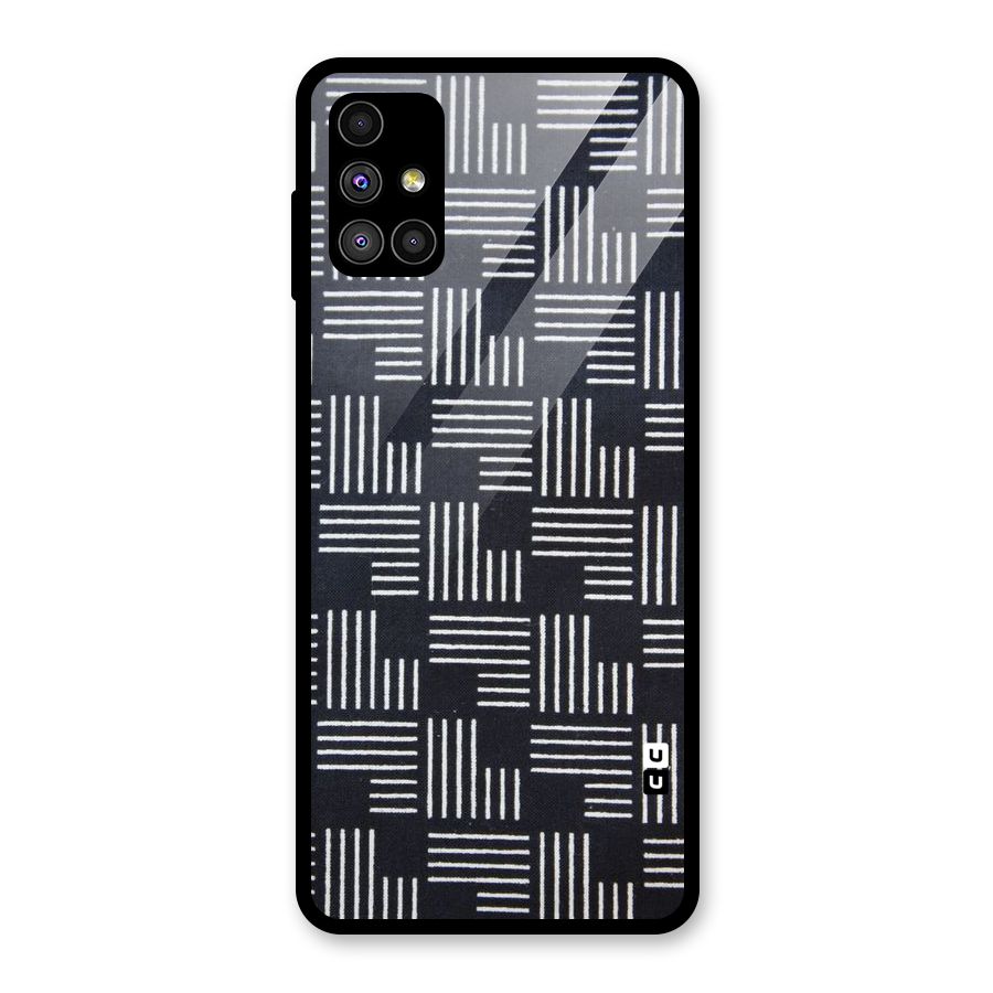 Zig Zag Hierarchy Glass Back Case for Galaxy M51