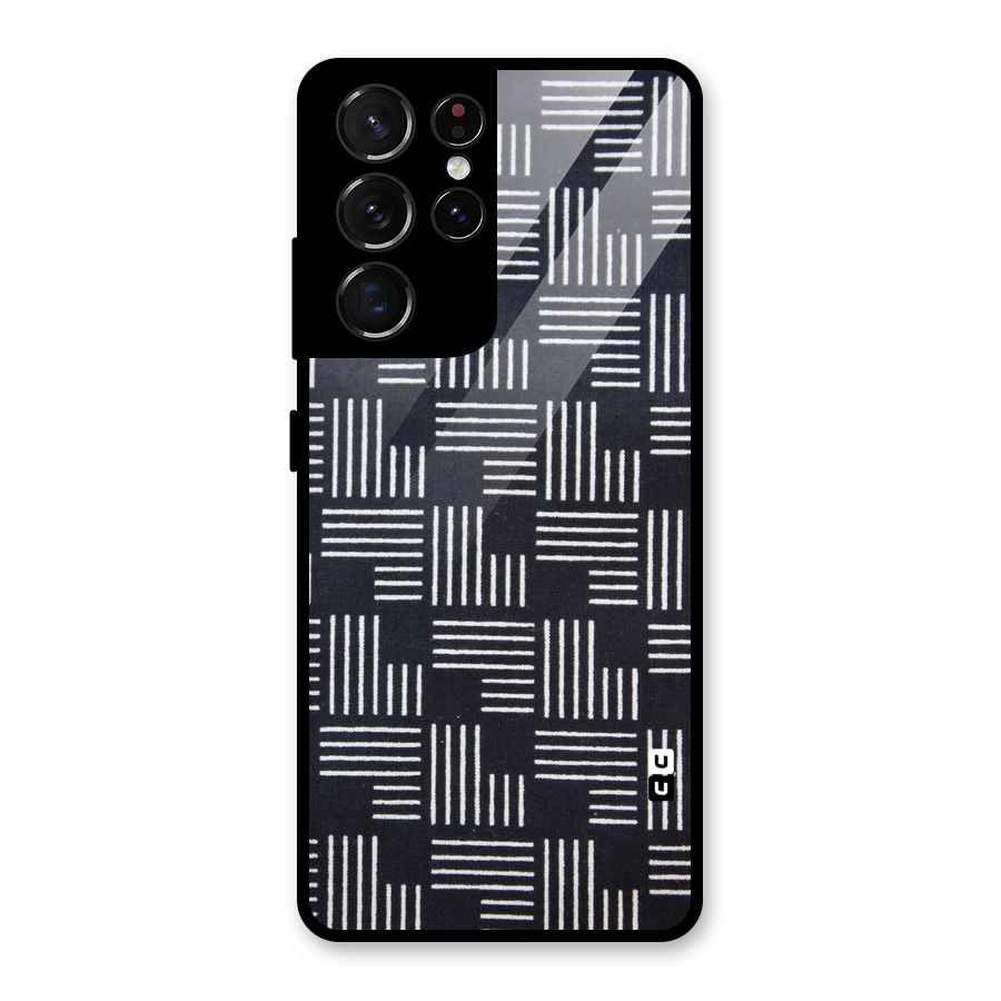 Zig Zag Hierarchy Glass Back Case for Galaxy S21 Ultra 5G
