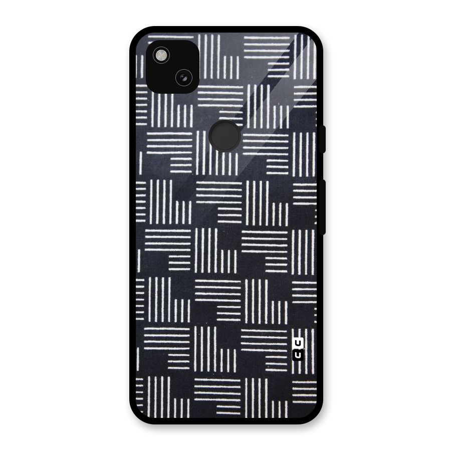 Zig Zag Hierarchy Glass Back Case for Google Pixel 4a