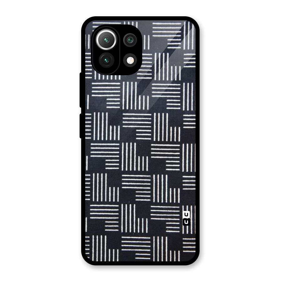 Zig Zag Hierarchy Glass Back Case for Mi 11 Lite