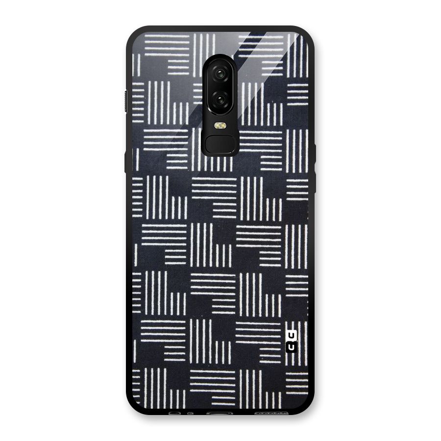 Zig Zag Hierarchy Glass Back Case for OnePlus 6