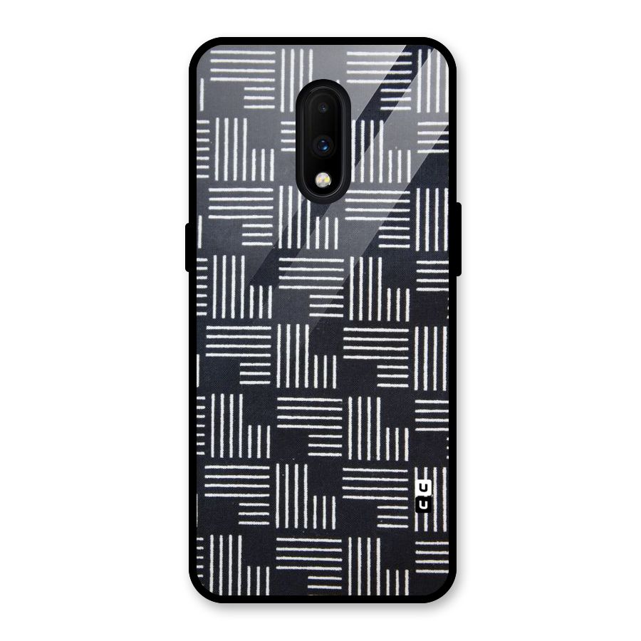 Zig Zag Hierarchy Glass Back Case for OnePlus 7