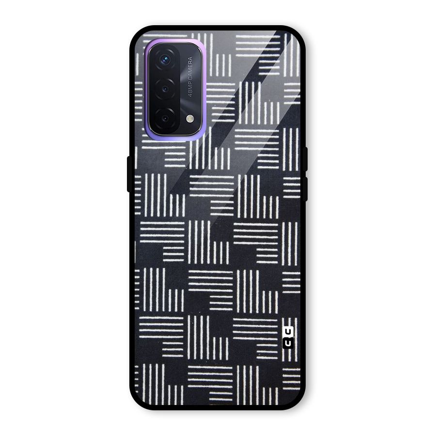 Zig Zag Hierarchy Glass Back Case for Oppo A74 5G