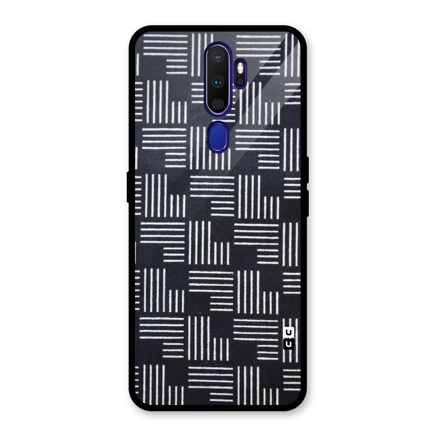 Zig Zag Hierarchy Glass Back Case for Oppo A9 (2020)