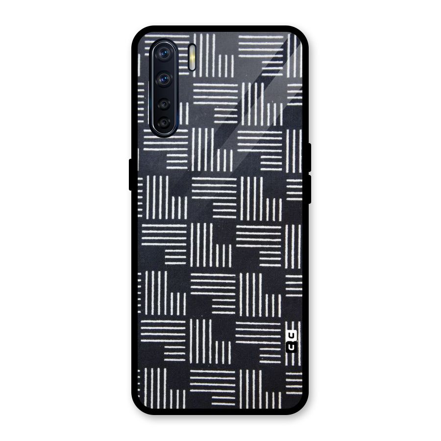 Zig Zag Hierarchy Glass Back Case for Oppo F15
