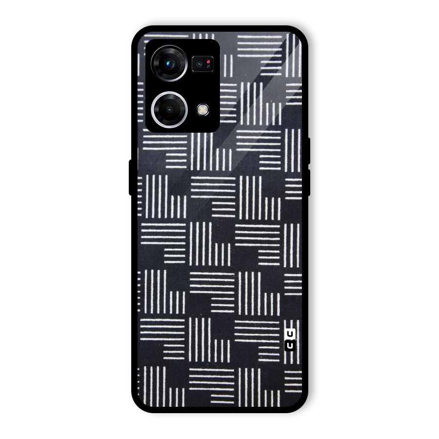 Zig Zag Hierarchy Glass Back Case for Oppo F21s Pro 4G