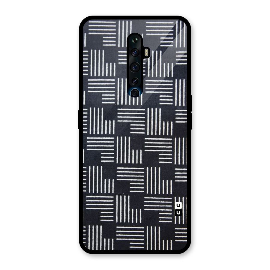 Zig Zag Hierarchy Glass Back Case for Oppo Reno2 F