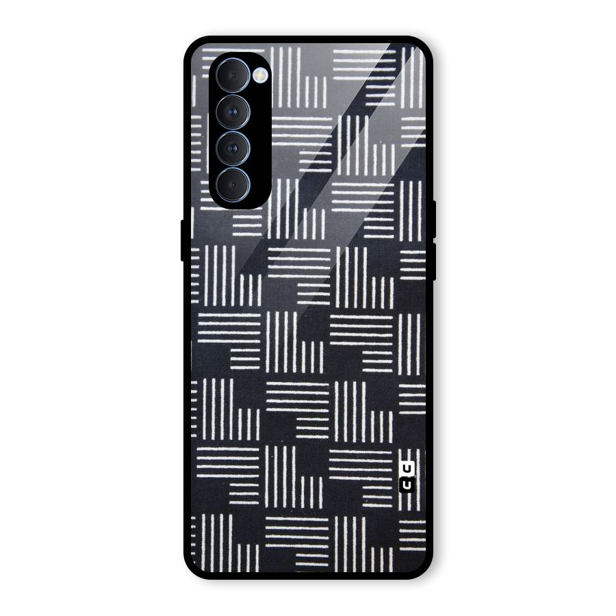 Zig Zag Hierarchy Glass Back Case for Oppo Reno4 Pro