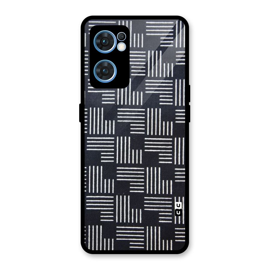 Zig Zag Hierarchy Glass Back Case for Oppo Reno7 5G