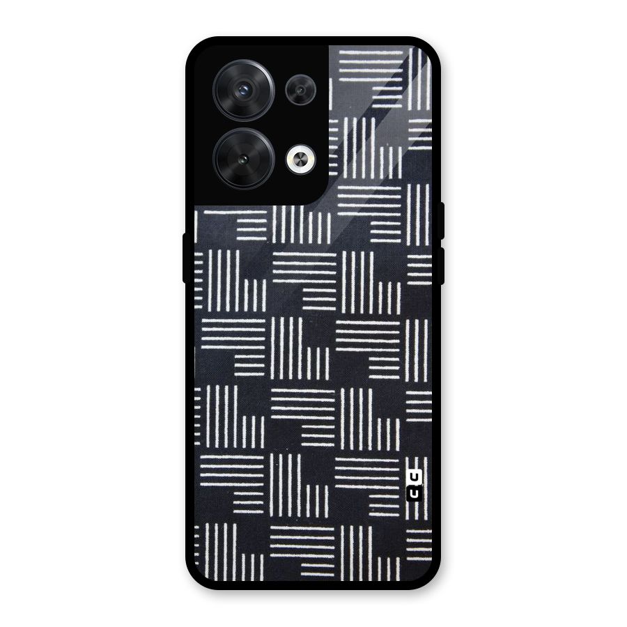 Zig Zag Hierarchy Glass Back Case for Oppo Reno8 5G