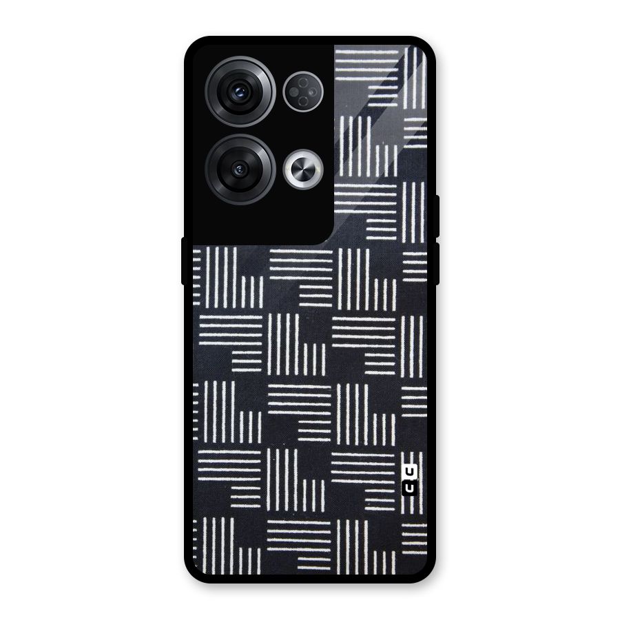 Zig Zag Hierarchy Glass Back Case for Oppo Reno8 Pro 5G