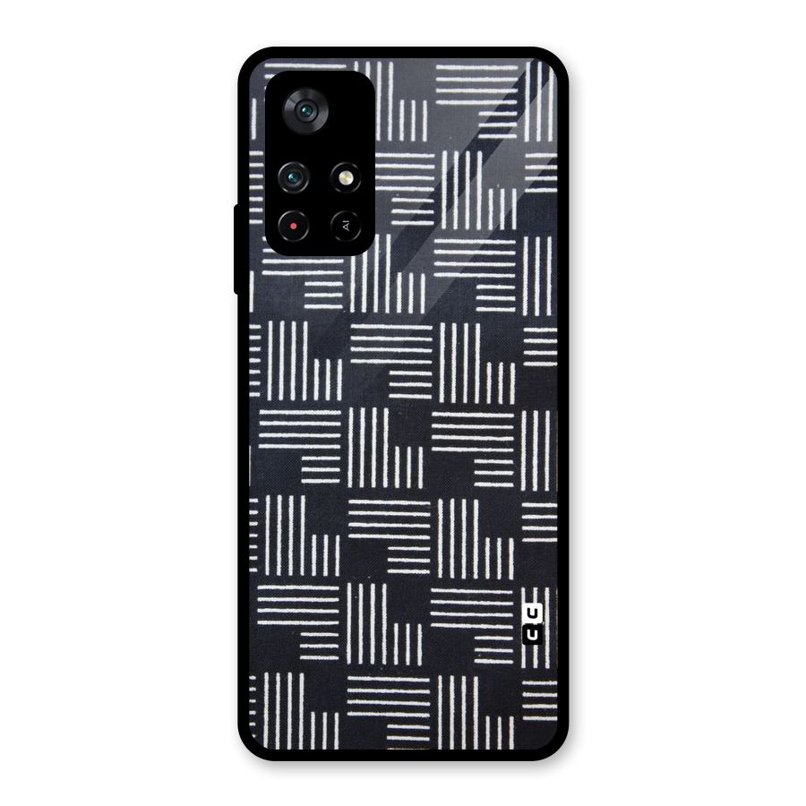 Zig Zag Hierarchy Glass Back Case for Poco M4 Pro 5G