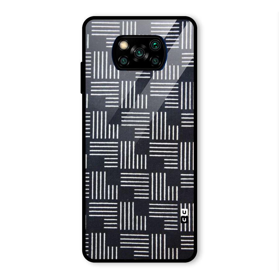 Zig Zag Hierarchy Glass Back Case for Poco X3 Pro