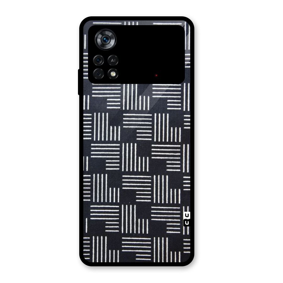 Zig Zag Hierarchy Glass Back Case for Poco X4 Pro 5G