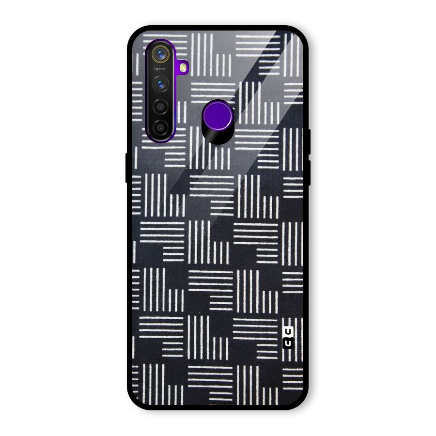 Zig Zag Hierarchy Glass Back Case for Realme 5 Pro