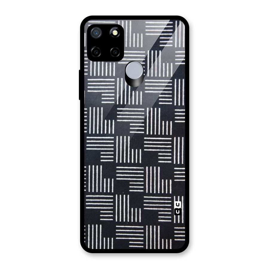 Zig Zag Hierarchy Glass Back Case for Realme C12