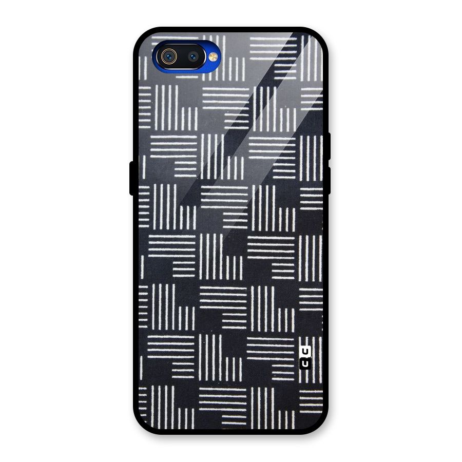 Zig Zag Hierarchy Glass Back Case for Realme C2