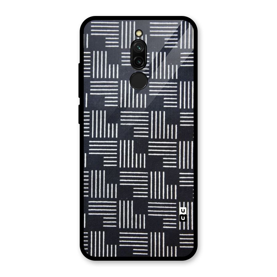 Zig Zag Hierarchy Glass Back Case for Redmi 8