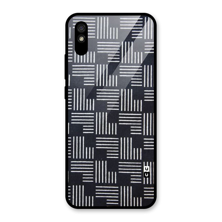 Zig Zag Hierarchy Glass Back Case for Redmi 9i