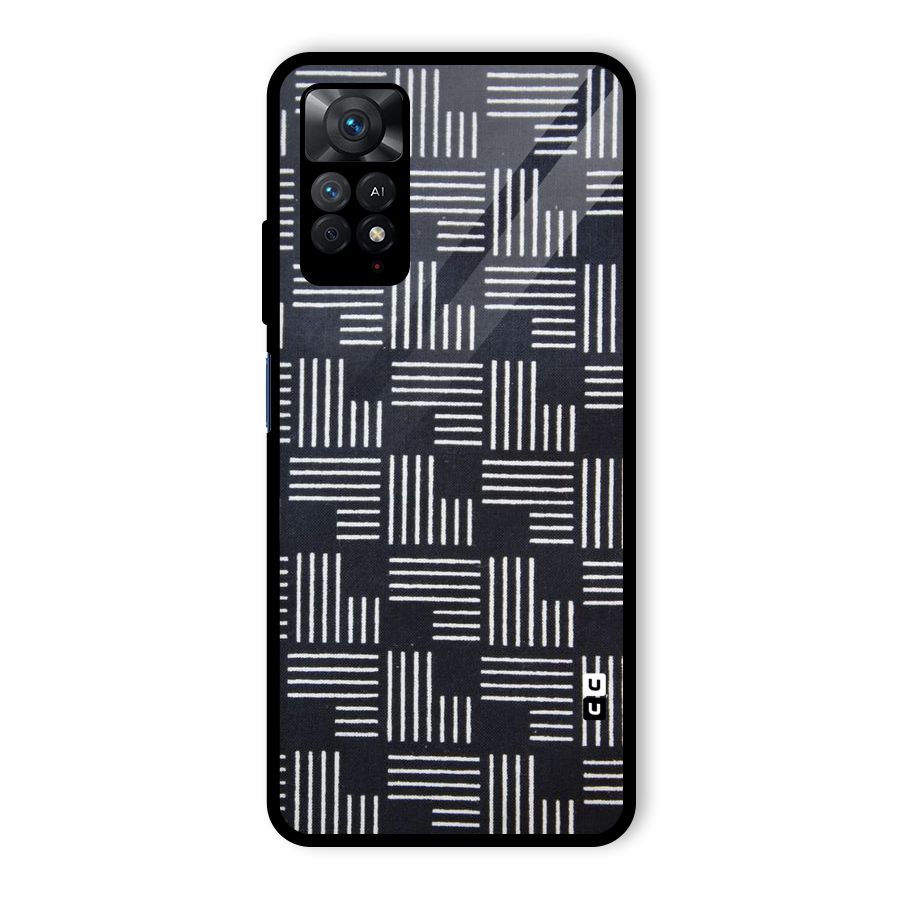 Zig Zag Hierarchy Glass Back Case for Redmi Note 11 Pro