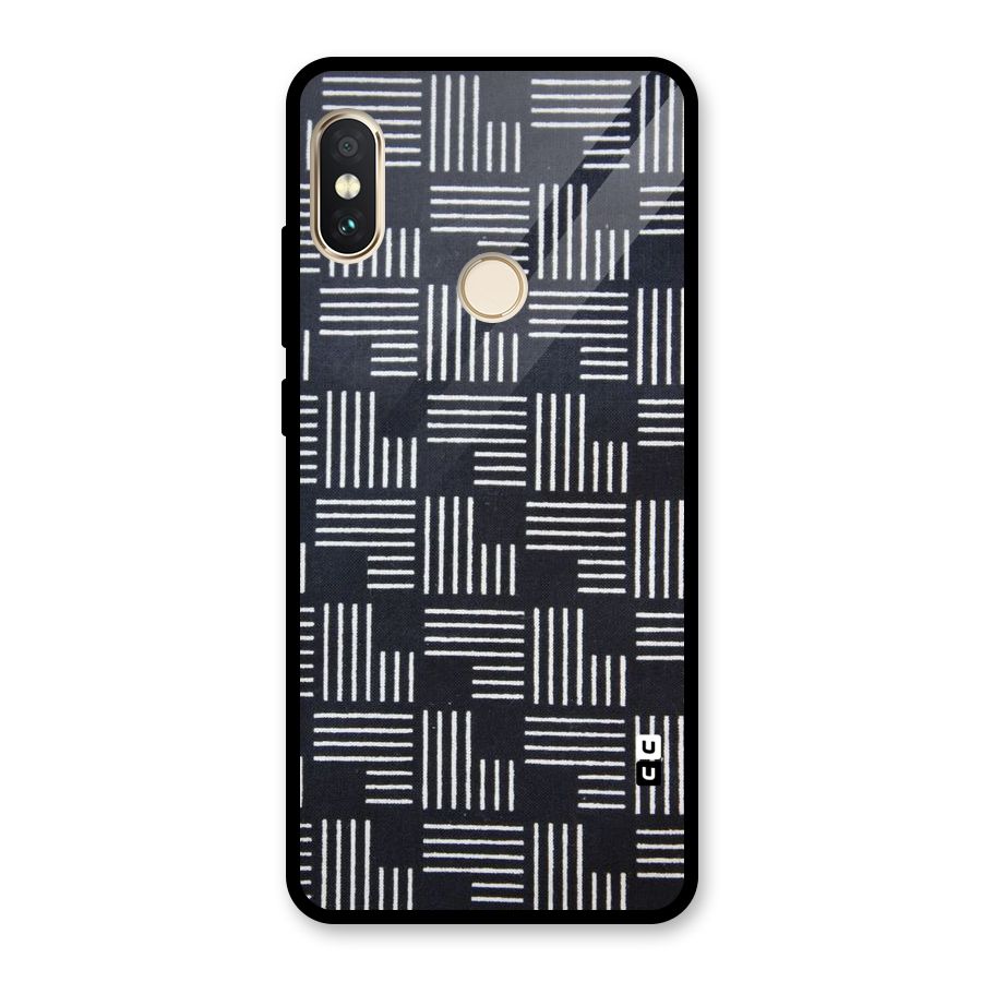 Zig Zag Hierarchy Glass Back Case for Redmi Note 5 Pro