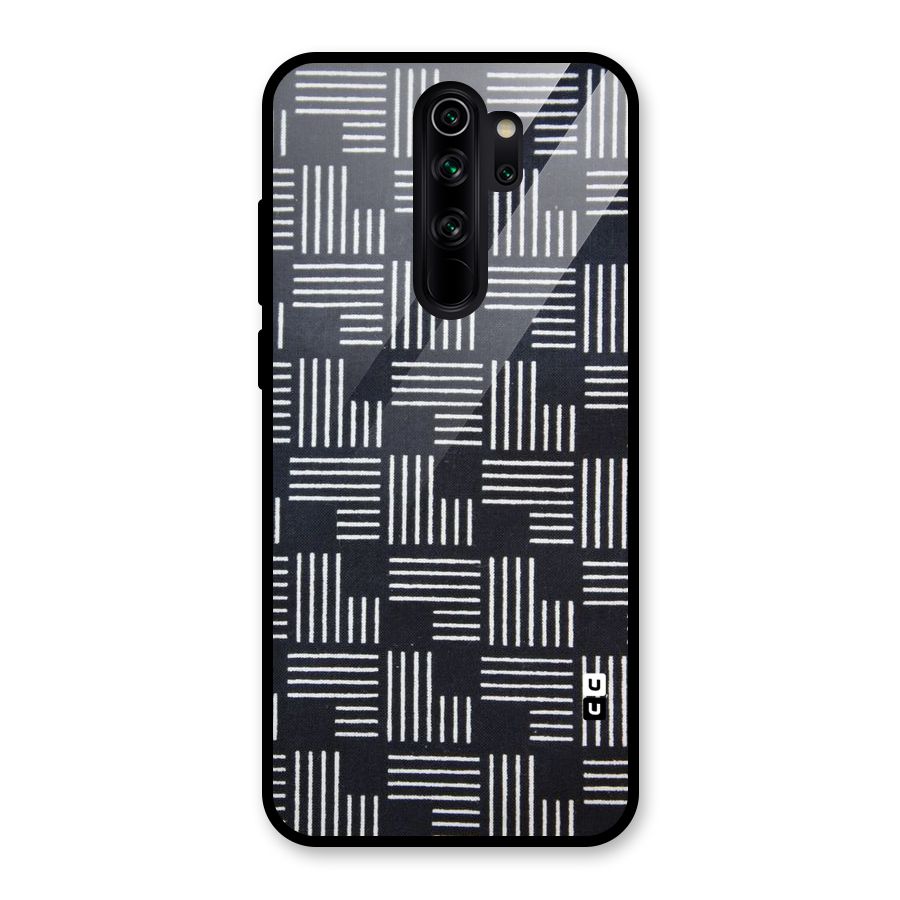 Zig Zag Hierarchy Glass Back Case for Redmi Note 8 Pro