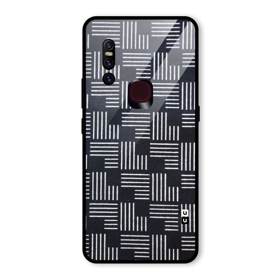Zig Zag Hierarchy Glass Back Case for Vivo V15