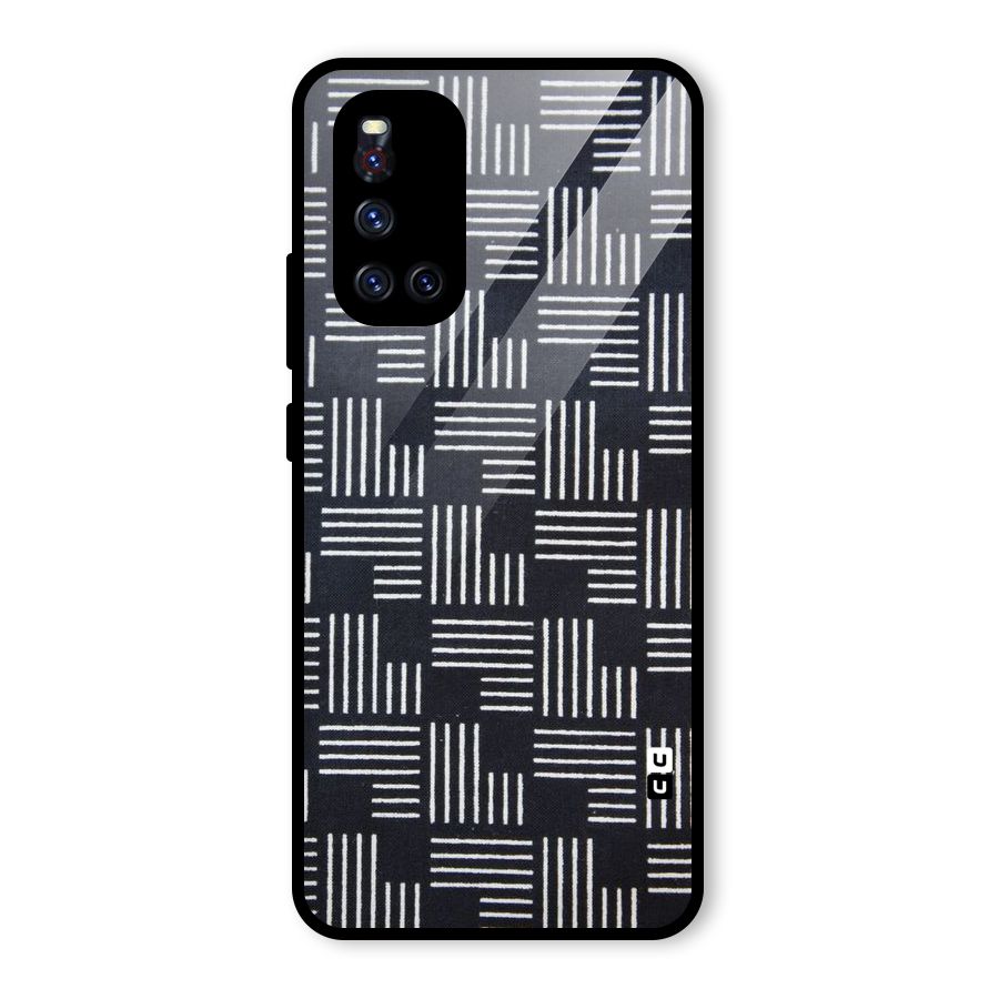 Zig Zag Hierarchy Glass Back Case for Vivo V19