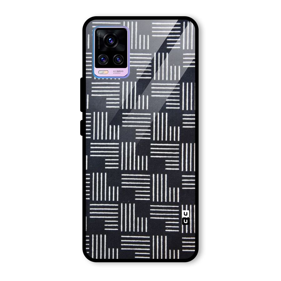 Zig Zag Hierarchy Glass Back Case for Vivo V20 Pro