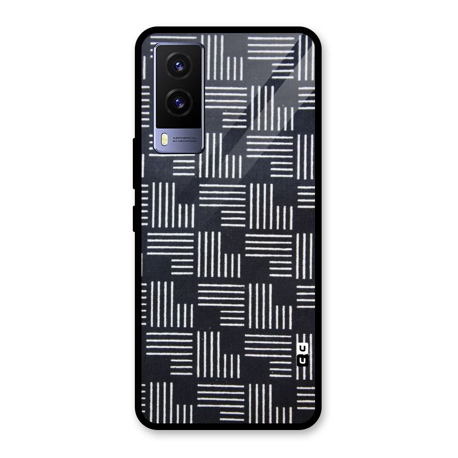 Zig Zag Hierarchy Glass Back Case for Vivo V21e 5G