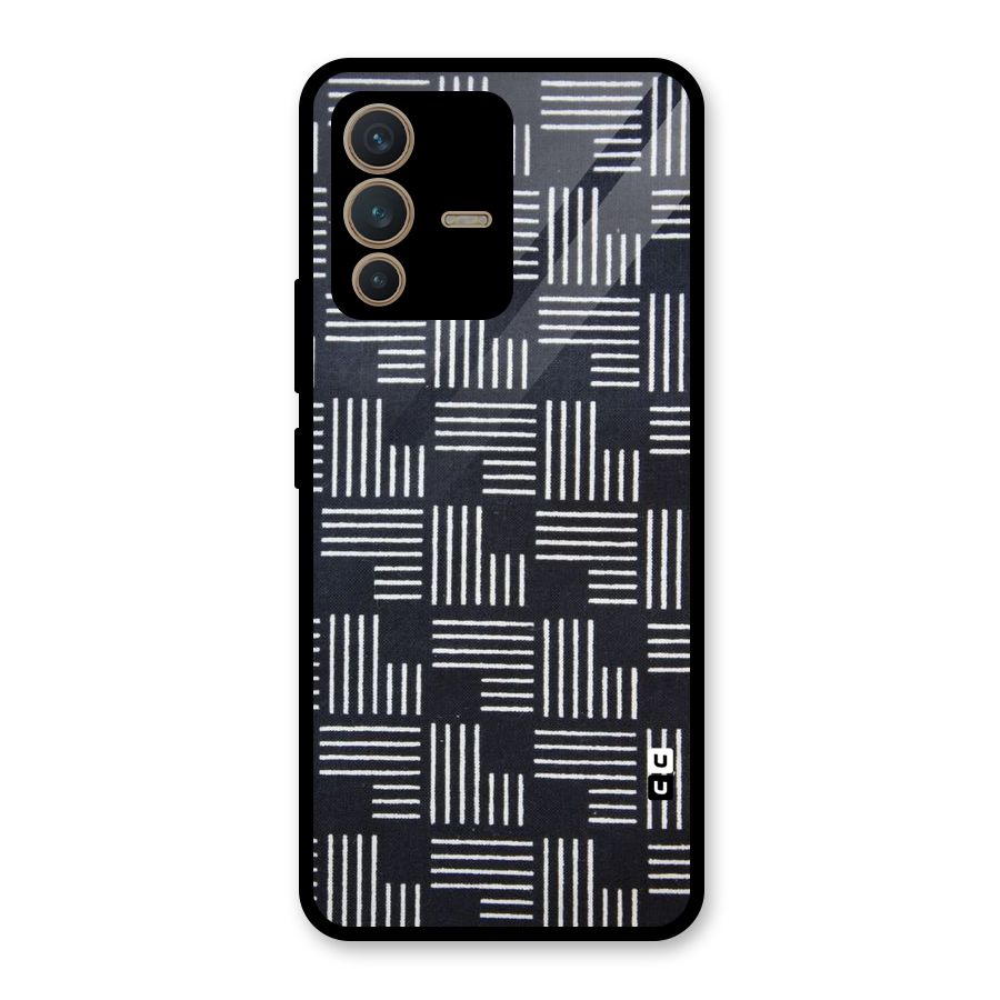 Zig Zag Hierarchy Glass Back Case for Vivo V23 5G