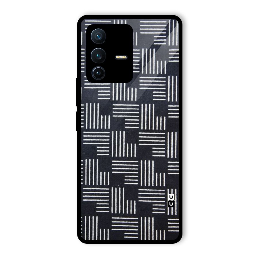 Zig Zag Hierarchy Glass Back Case for Vivo V23 Pro