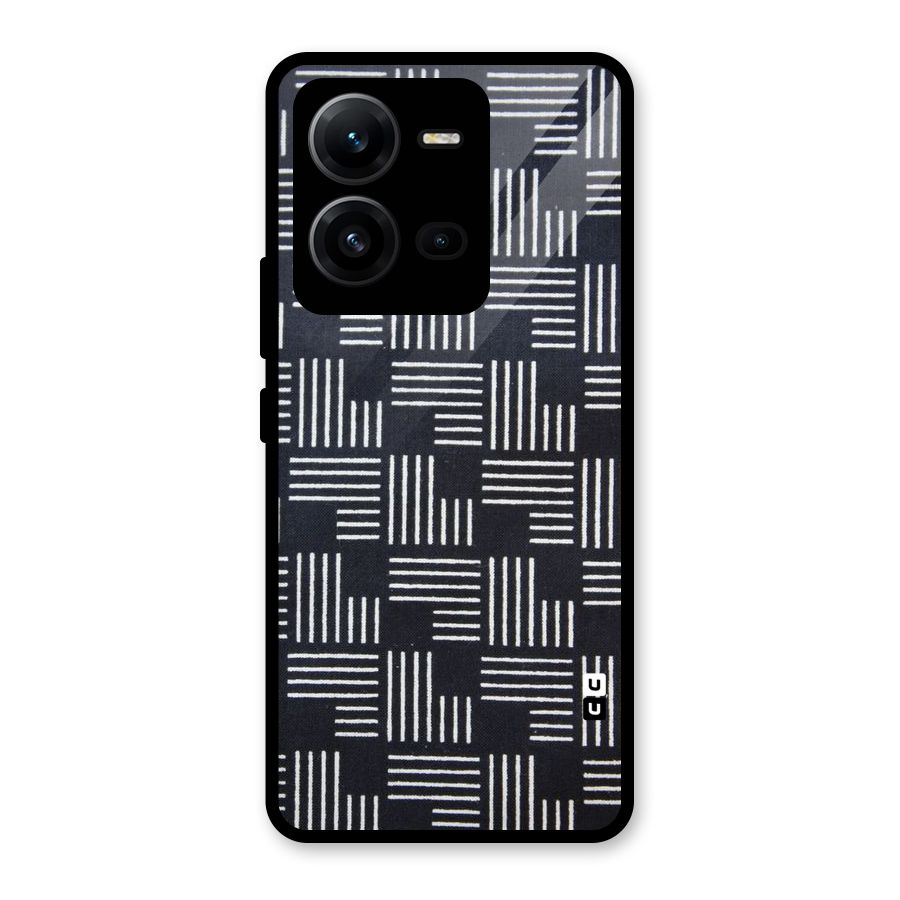 Zig Zag Hierarchy Glass Back Case for Vivo V25