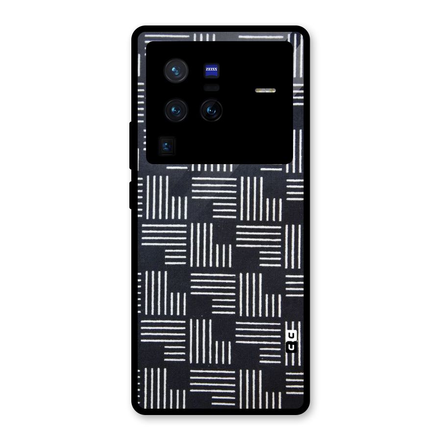 Zig Zag Hierarchy Glass Back Case for Vivo X80 Pro