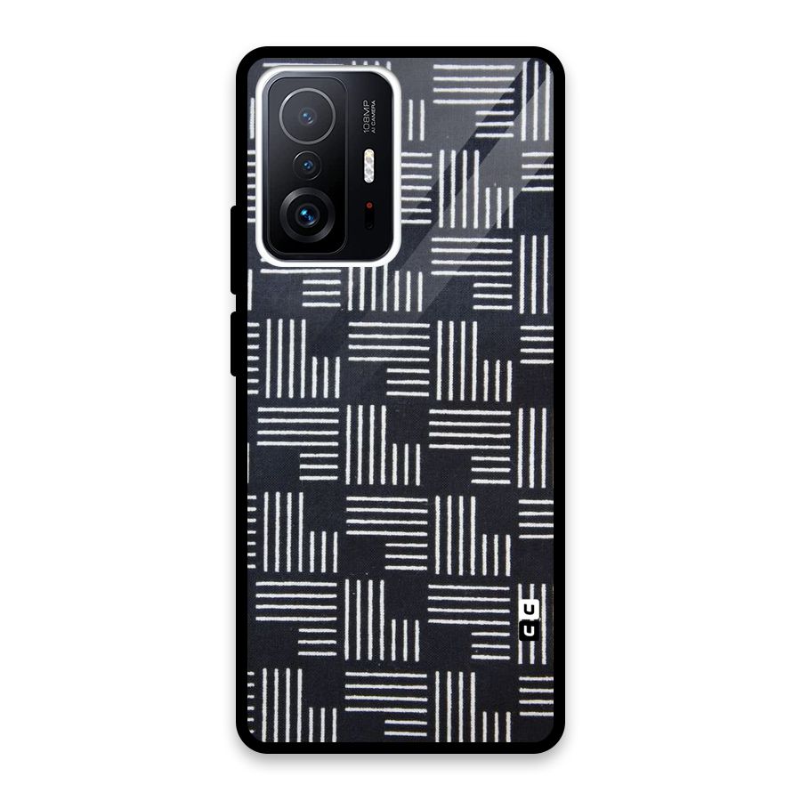 Zig Zag Hierarchy Glass Back Case for Xiaomi 11T Pro