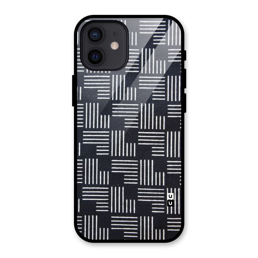 Zig Zag Hierarchy Glass Back Case for iPhone 12