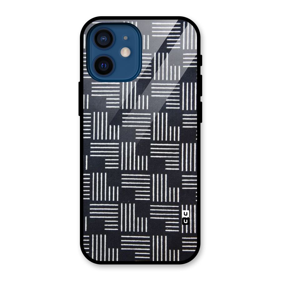 Zig Zag Hierarchy Glass Back Case for iPhone 12 Mini