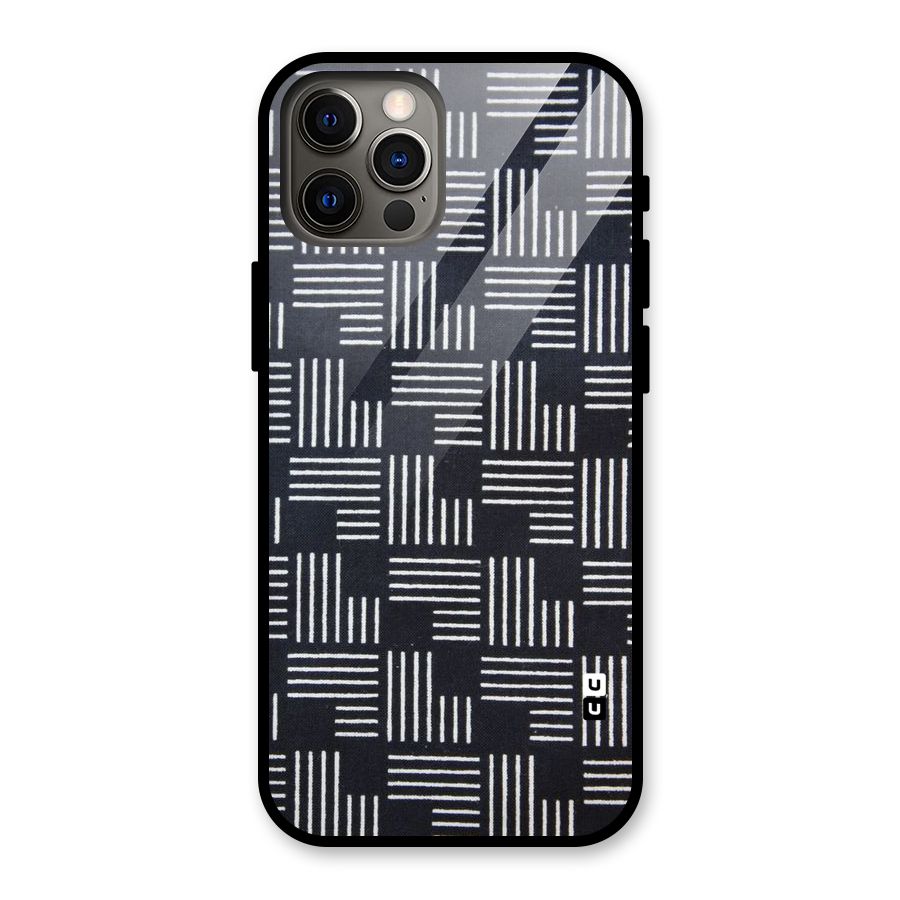 Zig Zag Hierarchy Glass Back Case for iPhone 12 Pro
