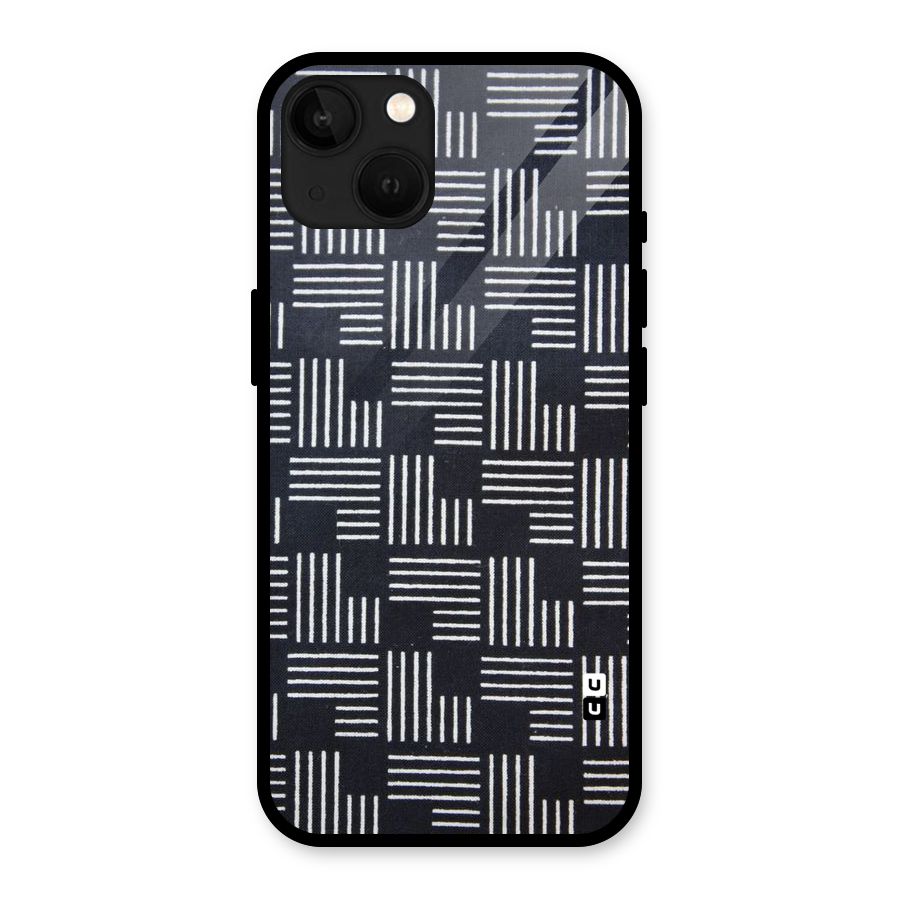 Zig Zag Hierarchy Glass Back Case for iPhone 13