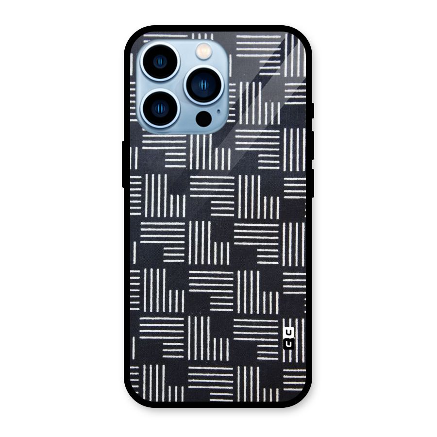 Zig Zag Hierarchy Glass Back Case for iPhone 13 Pro