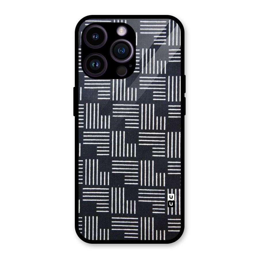 Zig Zag Hierarchy Glass Back Case for iPhone 14 Pro Max
