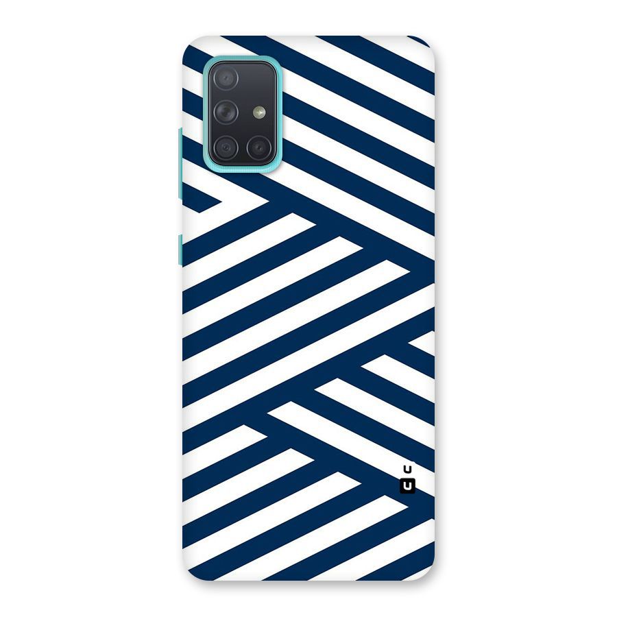 Zip Zap Pattern Back Case for Galaxy A71