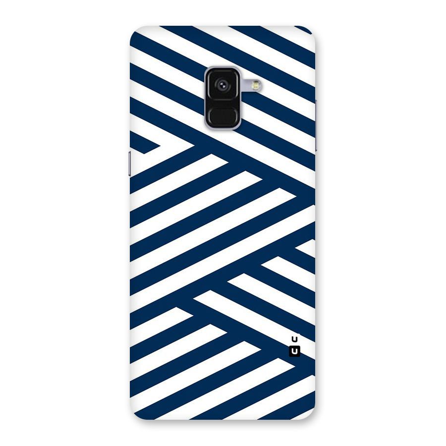 Zip Zap Pattern Back Case for Galaxy A8 Plus