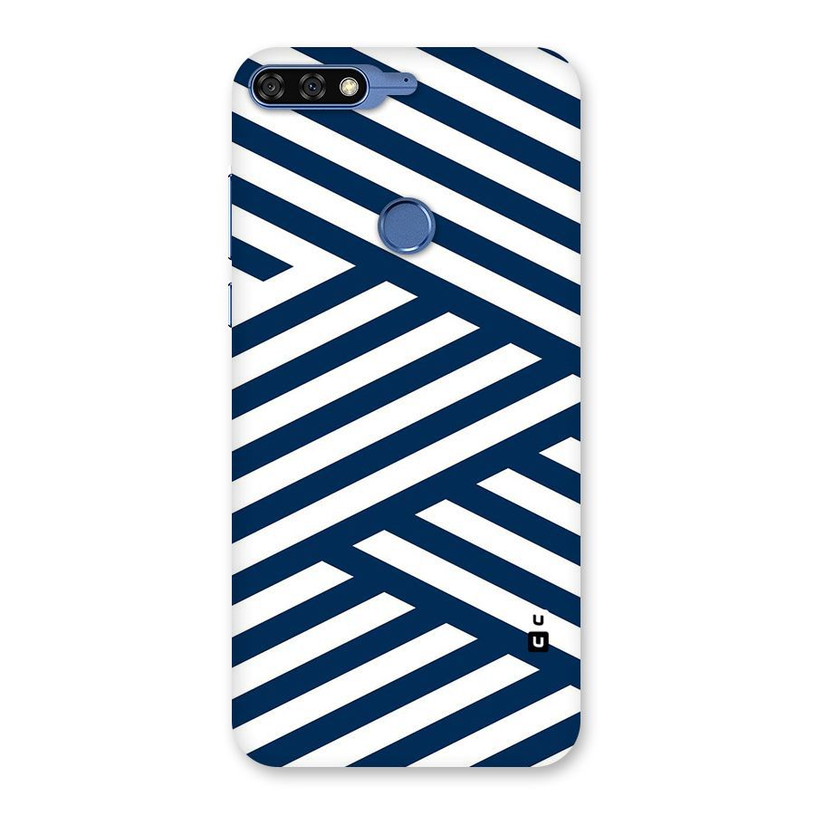 Zip Zap Pattern Back Case for Honor 7C
