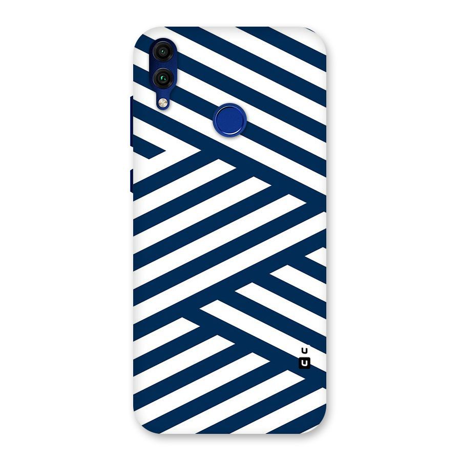 Zip Zap Pattern Back Case for Honor 8C