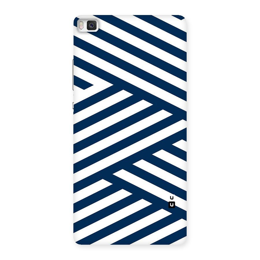 Zip Zap Pattern Back Case for Huawei P8