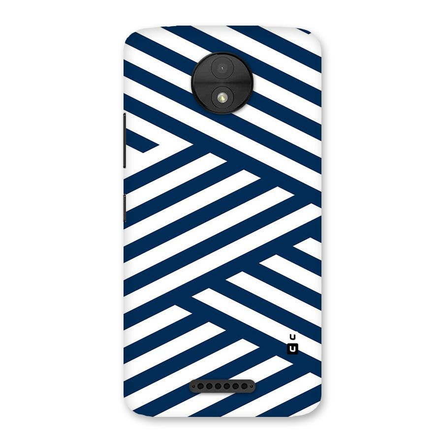 Zip Zap Pattern Back Case for Moto C